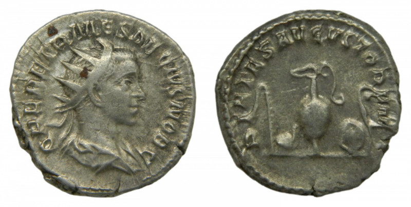 ROMAN EMPIRE - Herenio Etrusco, césar (250-251). Antoniniano. 4,3 g. AR. a/ Q HE...