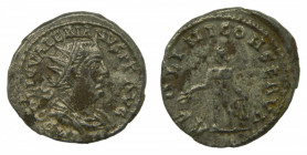 ROMAN EMPIRE - Valeriano (253-260). Antoniniano. 3,9 g. AR. a/ IMP C P LIC VALERIANVS P F AVG. r/ APOLINI CONSERVA. Apolo con lira.
mbc