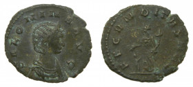 ROMAN EMPIRE - Salonina, esposa de Galieno (253-268). Denario. 1,8 g. VE. a/ SALONINA AVG. Busto sin creciente. r/ FECVNDITAS AVG. Rara denominación e...