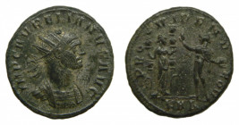 ROMAN EMPIRE - Aureliano (270-275). Antoniniano. Serdica (Sofia, Bulgaria). 4,1 g. VE. a/ IMP C AVRELIANVS AVG. r/ PROVIDEN DROR (sic). La Fidelidad y...