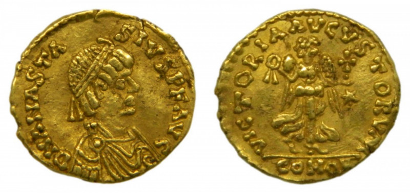 OSTROGOTHS (ITALY) - Teodorico (493-526). A nombre de Anastasio (491-518). Trien...