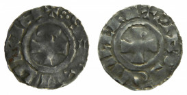 FEUDAL FRANCE - France Féodale. BRIOUDE, Comté. Guillaume II (918-926). Denier. 1,2 g. AR. Légendes rétrogrades: d/ +ULELMO COMS. r/ +BRIVITES. B-370v...