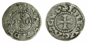 FEUDAL FRANCE - France Féodale. LIMOGES, Vicomté. À nom d'Eudes (10e - 12e siècles). Denier. 1,8 g. BI. B. 389.
TTB