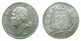 KINGDOM - FRANCE, Royaume. Louis XVIII. 1823. 5 Francs. Paris (A). KM-711.1. Belle pièce.
SUP