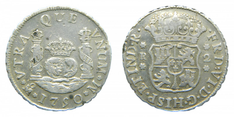 Fernando VI (1746-1759). 2 Reales 1750 M. México. AC 289.
mbc