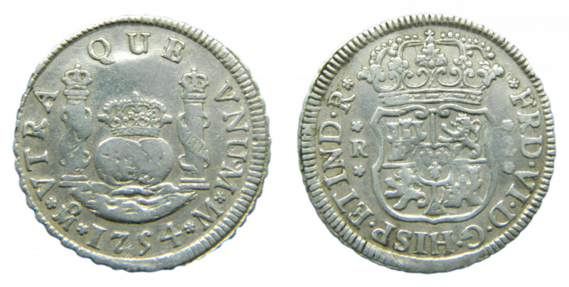 Fernando VI (1746-1759). 2 Reales 1754 M. México. AC 295.
mbc