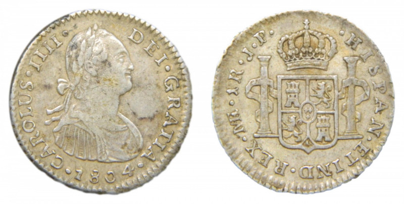 Carlos IV (1788-1808). 1 real 1804 JP. Lima. AC 405.
mbc