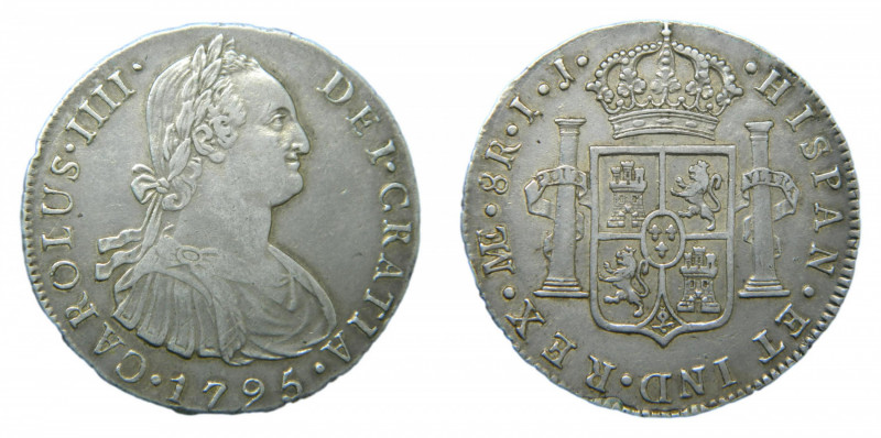 Carlos IV (1788-1808). 8 Reales 1795 IJ. Lima. AC 912.
mbc+