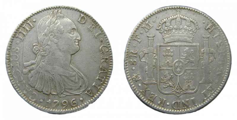 Carlos IV (1788-1808). 8 Reales 1796 FM. México. AC 959.
mbc