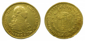 Carlos IV (1788-1808). 2 escudos 1805 FA. Madrid. AC 1312. AU.
ebc