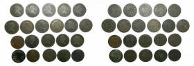 LOTS - Carlos IV (1788-1808). LOTE 21 piezas 4 maravedis 1788-1808. Segovia. AC 42-62. Serie completa.
mbc