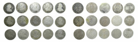LOTS - Carlos IV (1788-1808). LOTE 15 piezas 1 real 1788-1808. Todas diferentes. A examinar.
bc/mbc