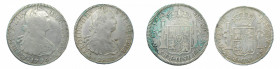 LOTS - Carlos IV (1788-1808). LOTE 2 piezas 8 Reales 1794 y 1801 FM. México. AC 956 y 970.
bc+