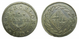José Napoleón (1808-1814). 1 peseta 1810. Barcelona.
ebc