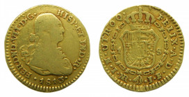 Fernando VII (1808-1833). 1 escudo 1813 JF. Nuevo reino. AC 1551. AU. Busto de Carlos IV.
mbc