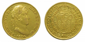 Fernando VII (1808-1833). 2 escudos 1814 GJ. Madrid. AC 1616. AU. Busto laureado.. Doble punzon en anverso.
ebc