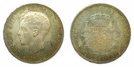 Alfonso XIII. 5 pesetas. 1899 *18-99 SGV. Pátina irisada.Muy bonita
s/c
