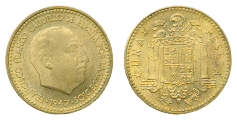 FRANCO (1939-1975). 1 peseta 1947 *48.
sc-