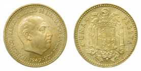 FRANCO (1939-1975). 1 peseta 1947 *49.
sc