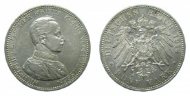 GERMANY Prussia 5 mark 1914. William II.
ebc