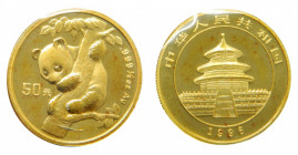 CHINA 1996. 50 Yuan. panda , bolsa original y certificado. 15.55 gr Au.
sc