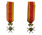 Cruz de oro para oficial (1815-1920) San Fernando , miniatura 25x19 mm. (no es de oro) (HG 39)
mbc