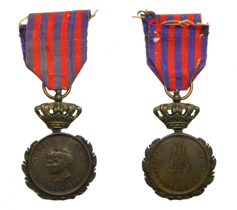 CUBA 1895-1898 EJERCITO. Distinción a las fuerzas del ejercito y armada que inte...