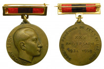 SECCIÓN FEMENINA - XXV ANIVERSARIO. (propagandista) Distinción conmemorativa. Medalla circular 32 mm. José Antonio primo de rivera (1934-1959) (HG 933...