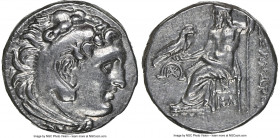 MACEDONIAN KINGDOM. Alexander III the Great (336-323 BC). AR drachm (16mm, 11h). NGC AU. Posthumous issue of Mylasa, ca. 310-300 BC. Head of Heracles ...