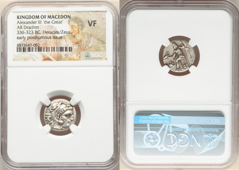 MACEDONIAN KINGDOM. Alexander III the Great (336-323 BC). AR drachm (16mm, 5h). ...