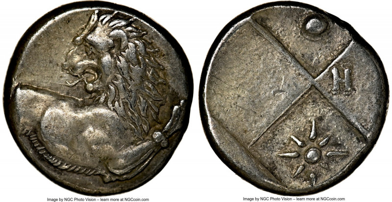 THRACE. Chersonesus. Ca. 4th century BC. AR hemidrachm (12mm). NGC Choice XF. Pe...