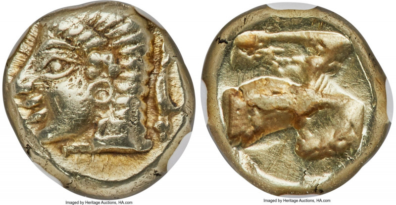 IONIA. Phocaea. Ca. 521-478 BC. EL sixth stater or hecte (10mm, 2.59 gm). NGC AU...