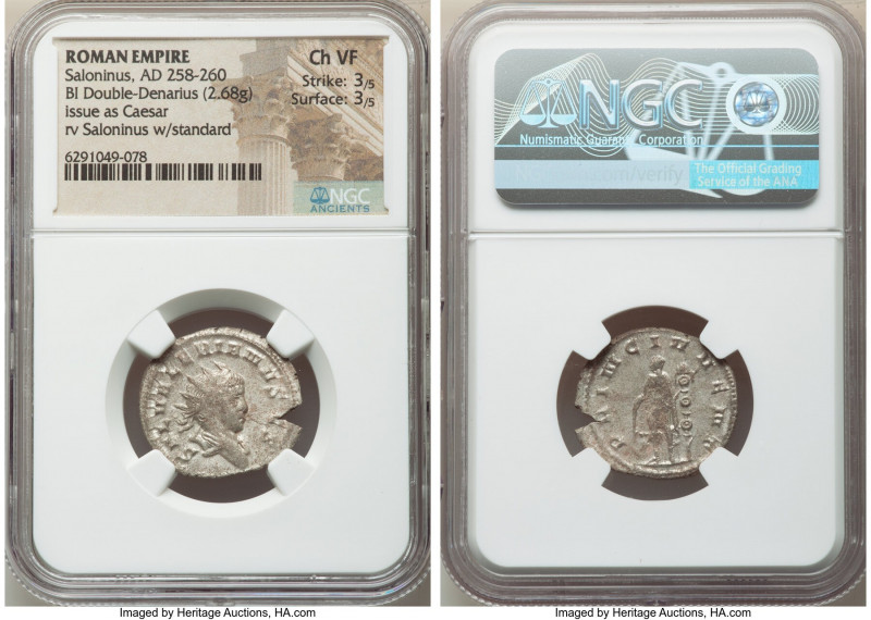 Saloninus, as Caesar (AD 258-260). BI antoninianus (23mm, 2.68 gm, 12h). NGC Cho...