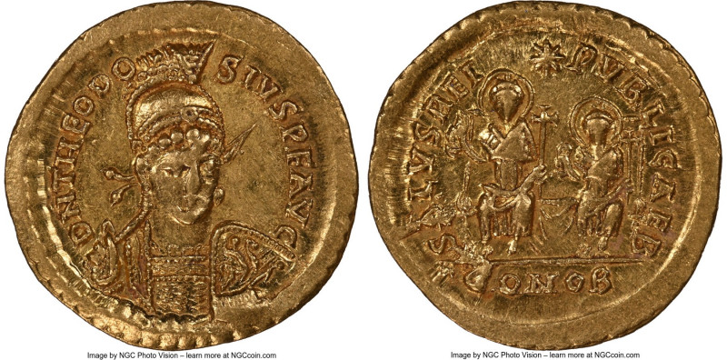 Theodosius II, Eastern Roman Empire (AD 402-450). AV solidus (21mm, 4.47 gm, 6h)...