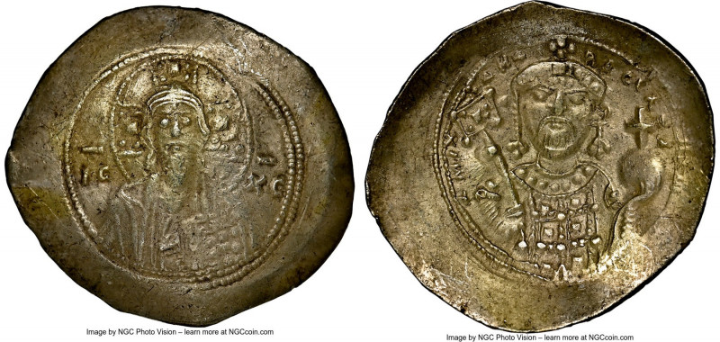 Michael VII Ducas (AD 1071-1078). AV/EL histamenon nomisma scyphate (28mm, 6h). ...