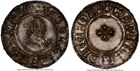Kings of All England. Aethelred II (978-1016) Penny ND (c. 997) MS63 NGC, Thetford mint, Eadwine as moneyer, Small cross type, S-1154. 1.05gm. 

HID09...
