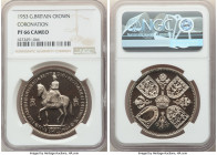 Elizabeth II 10-Piece Certified "Coronation" Proof Set 1953 PR66 NGC, 1) Farthing - PR66 Brown, KM881, S-4156 2) 1/2 Penny - PR66 Brown, KM882, S-4155...