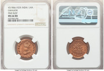 Gwalior. Jivaji Rao 1/4 Anna VS 1986 (1929) MS66 Red and Brown NGC, KM176.1. Fine style bust. 

HID09801242017

© 2022 Heritage Auctions | All Rights ...