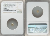 Maratha Confederacy. Anonymous 10-Piece Lot of Certified gold Fanams ND (c. 1820-1830) NGC, KM368. Includes (3) MS64, (5) MS63 and (2) MS62. Sold as i...