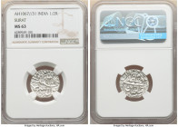 Mughal Empire. Shah Jahan 1/2 Rupee AH 1067 Year 31 (1656/1657) MS63 NGC, Surat mint, KM235.23. Frosty white untoned lustrous surfaces. 

HID098012420...