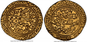 Ayyubid. al-Kamil Muhammad I (AH 615-635 / AD 1218-1238) gold Dinar AH 633 (AD 1235/1236) UNC Details (Bent) NGC, al-Qahira mint, A-811.3. 5.83gm. 

H...