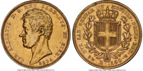 Sardinia. Carlo Alberto gold 100 Lire 1834 (Anchor)-P AU50 NGC, Genoa mint, KM133.2, Fr-1139. 

HID09801242017

© 2022 Heritage Auctions | All Rights ...
