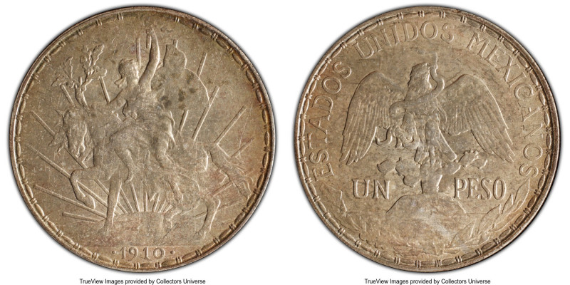 Estados Unidos "Caballito" Peso 1910 MS63 PCGS, Mexico City mint, KM453. Rose-go...