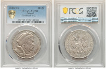 3-Piece Lot of Certified Assorted Issues, 1) Republic "Jan Sobieski" 10 Zlotych 1933-(w) - AU50 PCGS, Warsaw mint, KM-Y23 2) Republic "Romuald Traugut...