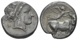 Campania , Neapolis Didrachm circa 300-275 - From the collection of a Mentor.
