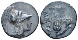 Lucania, Metapontum Half shekel - Drachm circa 215-207