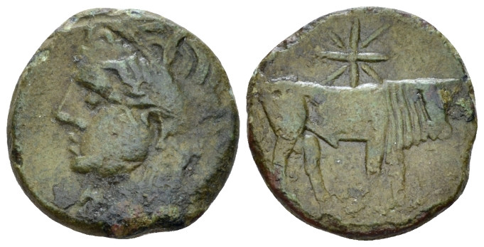 The Carthaginians in Sicily and North Africa, Sardinia Bronze circa 216, Æ 18.00...