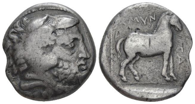 Kingdom of Macedon, Amyntas III, 389-383 and 381-369 Pella Stater circa 389-369,...