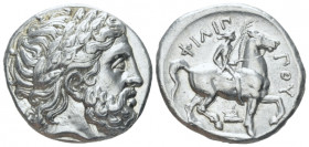 Kingdom of Macedon, Philip II, 359-336. Amphipolis Tetradrachm circa 342-328
