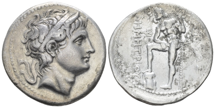 Kingdom of Macedon, Demetrius Poliorcetes, 306-283 Amphipolis Tetradrachm circa ...